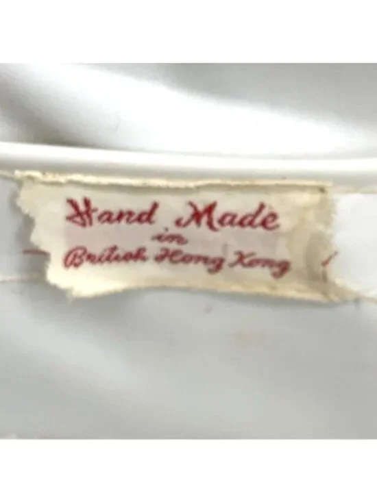 Vintage Purse Nylon Wicker Woven Lucite Handbag British Hong Kong 9" Wide - Picture 11 of 11